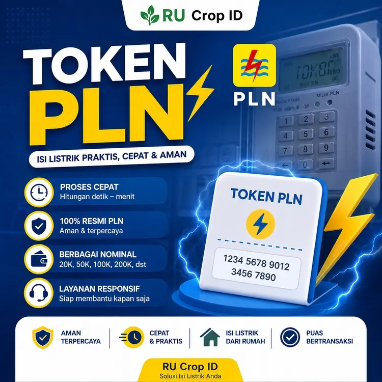 Jual Token Listrik 50.000 Token PLN RU Corp ID | VCGamers