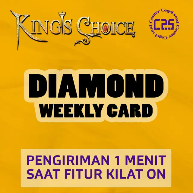 Jual Diamond Weekly Card Kings Choice Center Cegel Seal | VCGamers