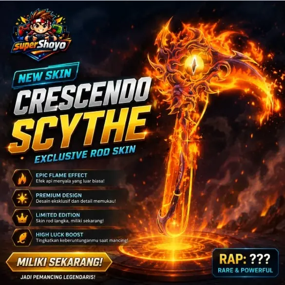 Jual Crescendo Scythe Fish It! - Roblox SuperShoyo | VCGamers