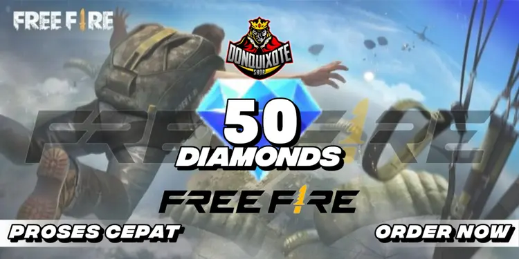 Jual 50 Diamonds Free Fire Donquixoteshop | VCGamers