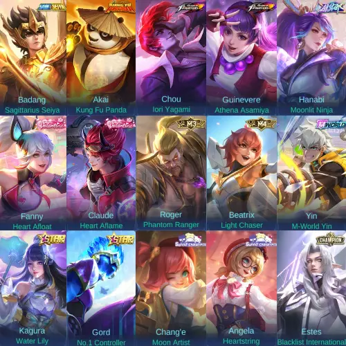 Jual Akun ML Murah Skin 548 Mobile Legends Exo Rayns | VCGamers