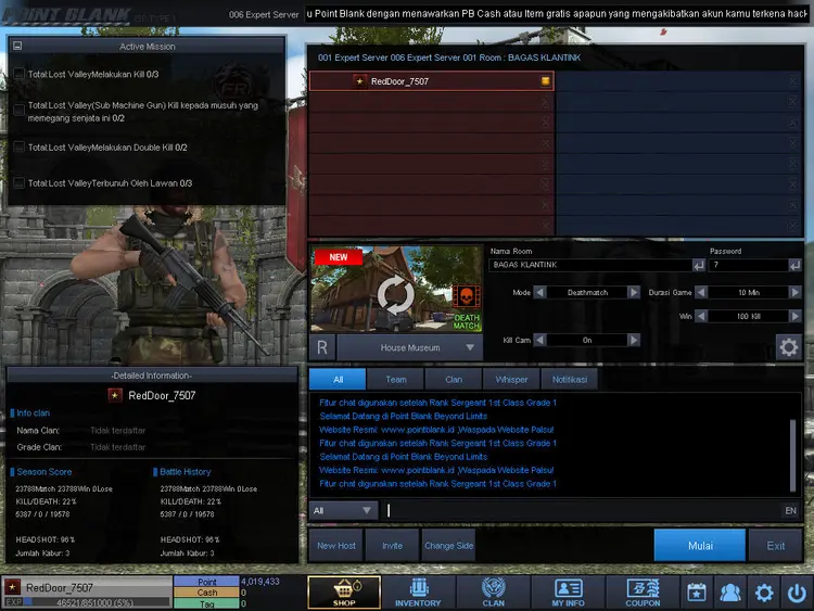 Jual Bintang 1 Point Blank Beyond Limits Riel | VCGamers