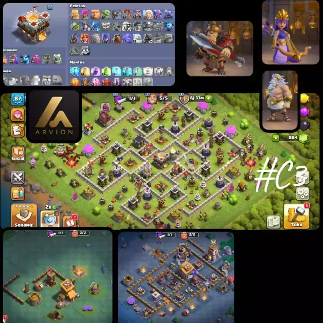 Jual Town Hall 11 Clash of Clans ARVION | VCGamers