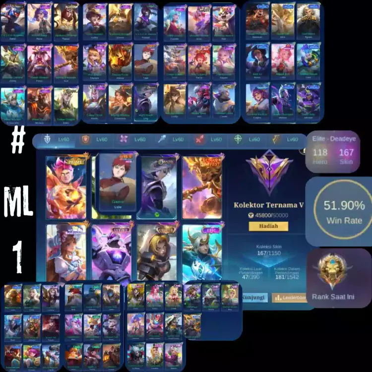 Jual Akun Murah Mobile Legends ARVION | VCGamers