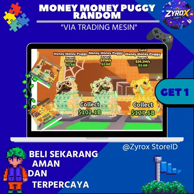 Jual Money Puggy - Rare Secret Steal A Brainrot - Roblox Zyrox Store ID | VCGamers