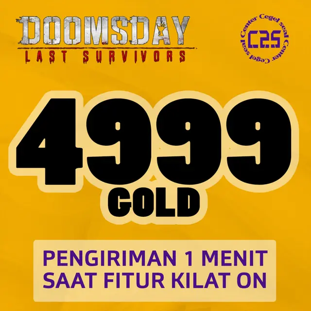 Jual 4.999 Gold Doomsday : Last Survivor Center Cegel Seal | VCGamers