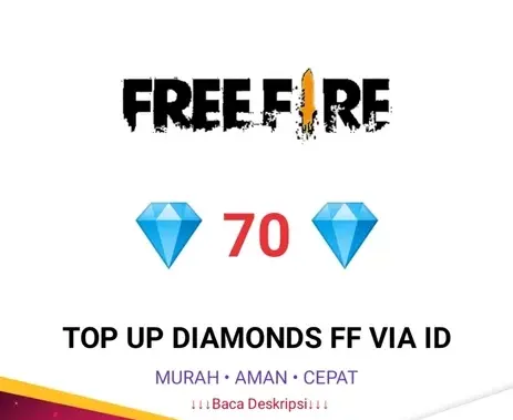 Jual 70 Diamonds Free Fire INEARU STORE | VCGamers