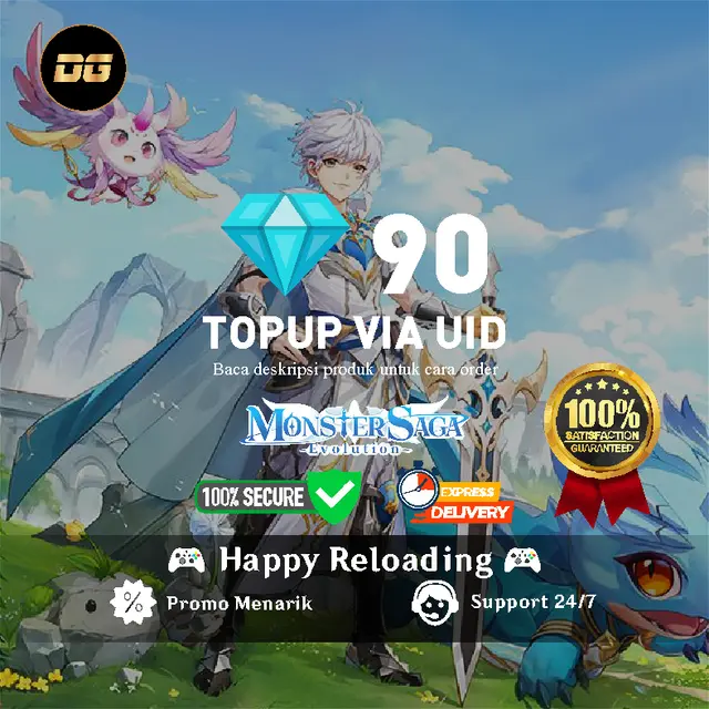 Jual 90 Diamond Monster Saga degamingstore | VCGamers