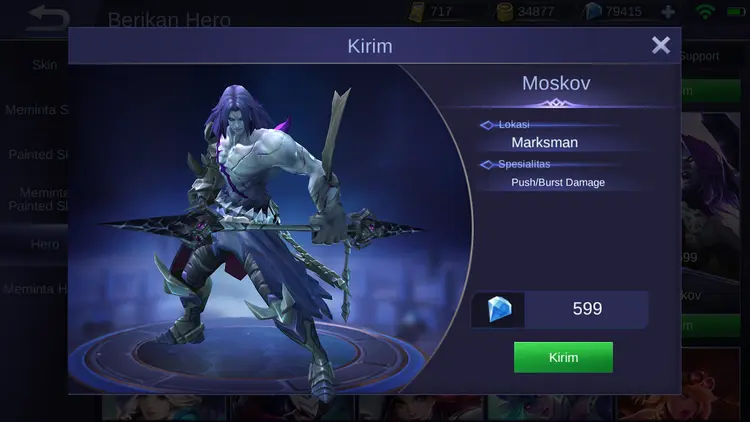 Jual Moskov Mobile Legends KALBAR GAME STORE | VCGamers