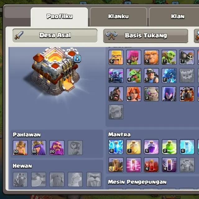 Jual Akun COC Clash of Clans Langsung store | VCGamers