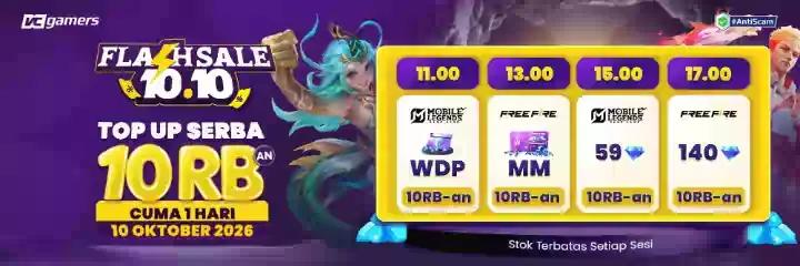 SPESIAL 10.10, TOP UP SERBA Rp10 RIBUAN