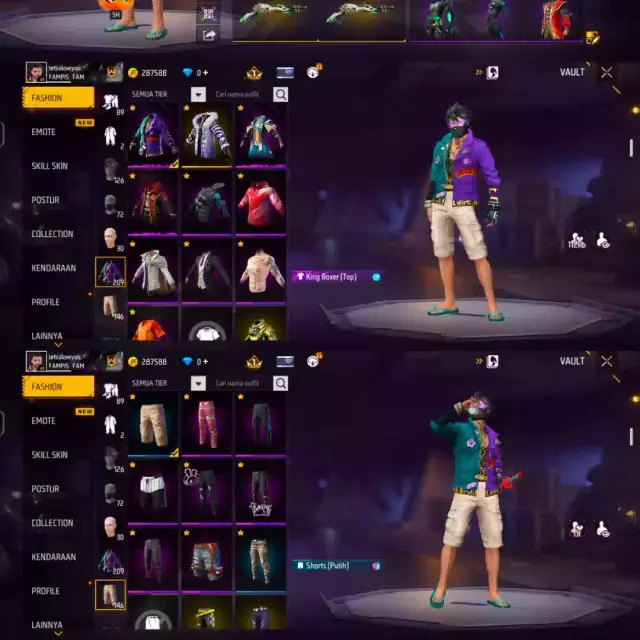 Jual AKUN FREE FIRE GRADE B Free Fire zakk_store30 | VCGamers