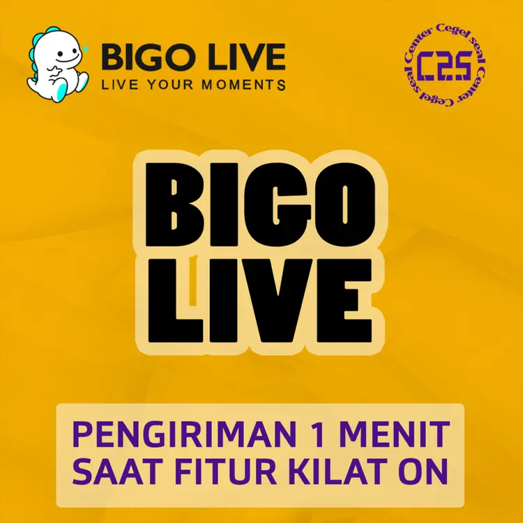 Jual 6.000 Diamonds Bigo Live Center Cegel Seal | VCGamers