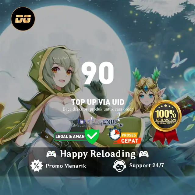 Jual 90 Diamonds Idle Legends GODS SAGA degamingstore | VCGamers