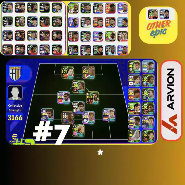 Jual EFOOTBALL ACCOUNT READY TO PLAY eFootball Mobile ARVION | VCGamers