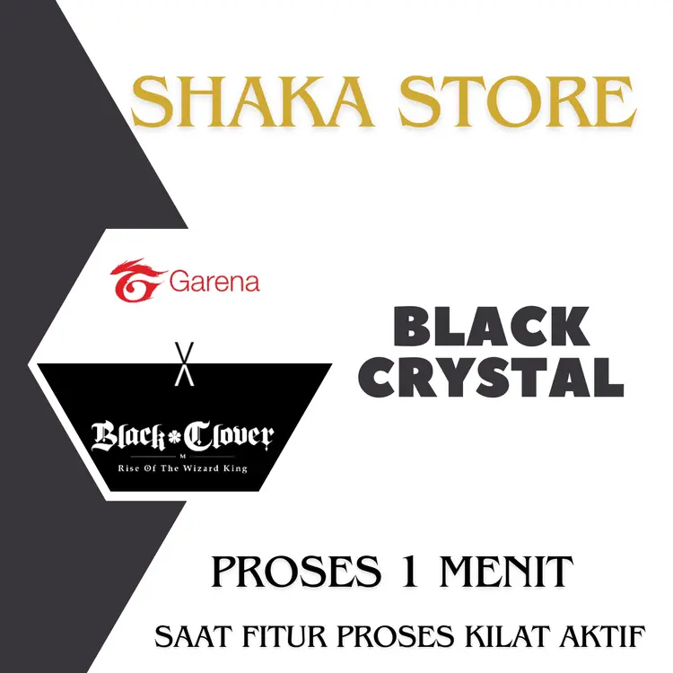 Jual 40 Premium Black Crystals Black Clover Mobile Shaka Store | VCGamers