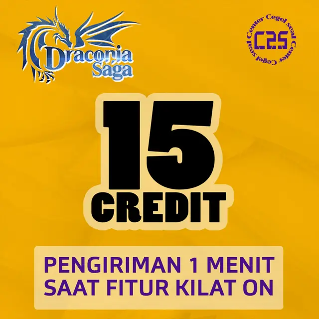 Jual 15 Credit (980 Prismite) Draconia Saga Center Cegel Seal | VCGamers