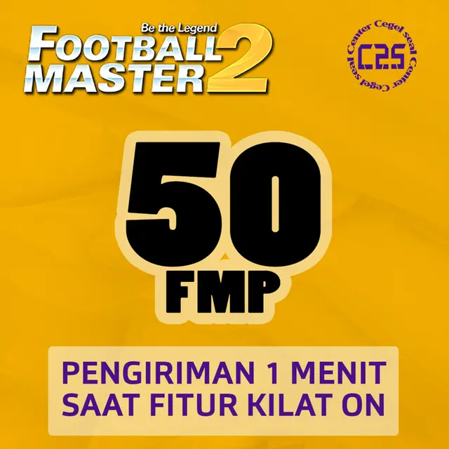 Jual 50 FMP Football Master 2 Center Cegel Seal | VCGamers