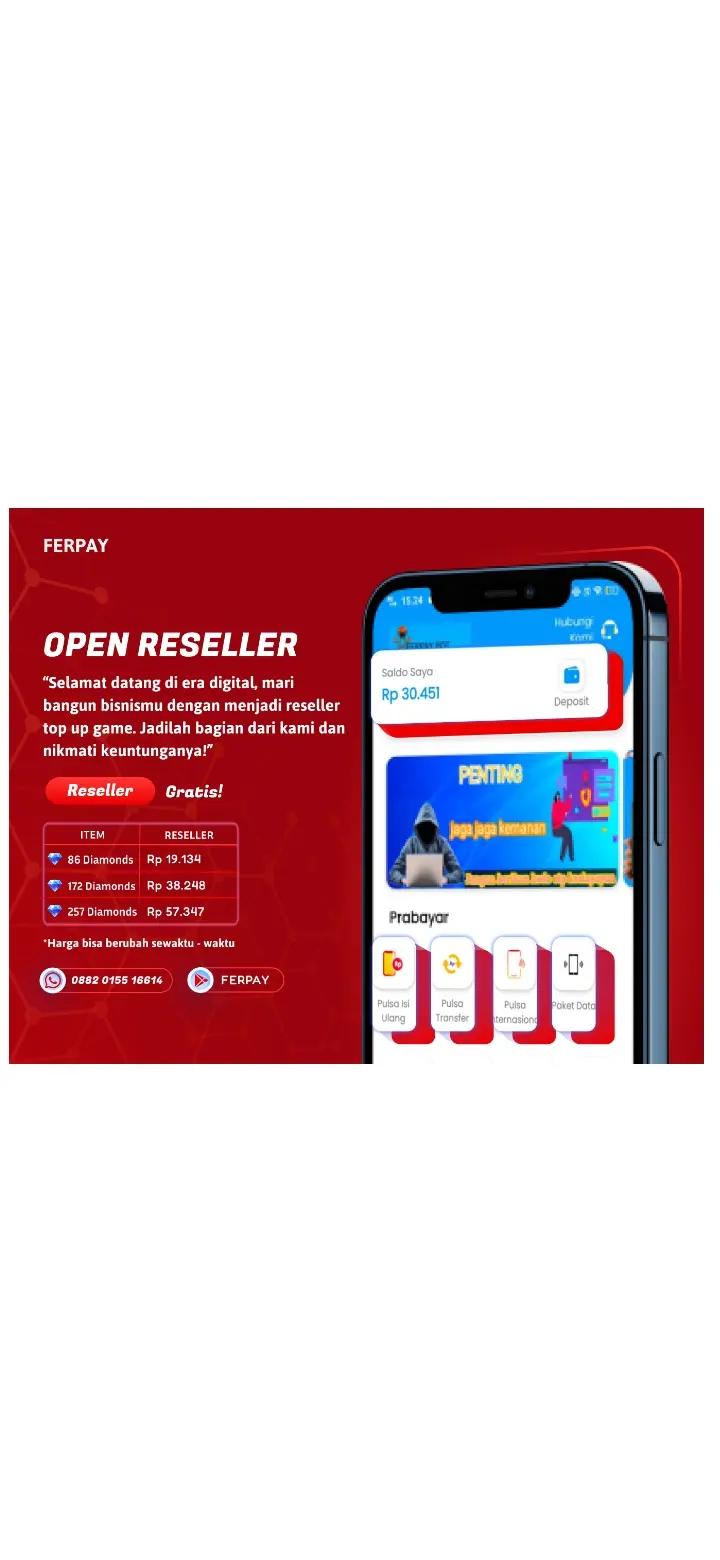 Daftar Produk FERPAY BOT Terlaris & Terlengkap - VCGamers