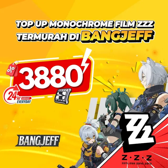 Jual 3880 (3280+600) Monochromes Zenless Zone Zero BANGJEFF | VCGamers