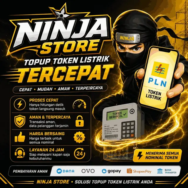 Jual Token Listrik 1.000.000 Token PLN NINJA STORE | VCGamers